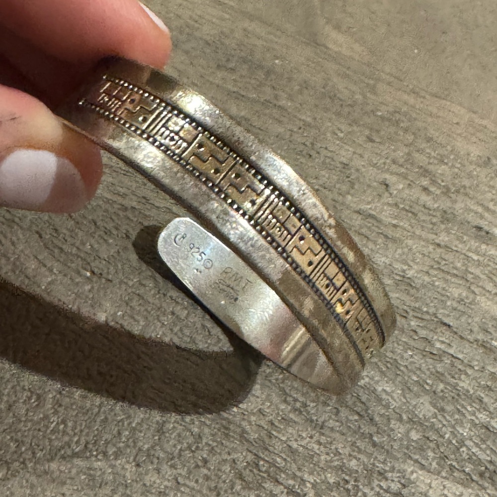 Roderick Tenorio RMT Carolyn Pollack Relios 14k Sterling Cuff Link  Bracelet 30g